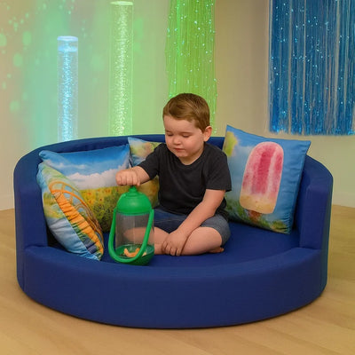 Snuggly Den Blue Cotton