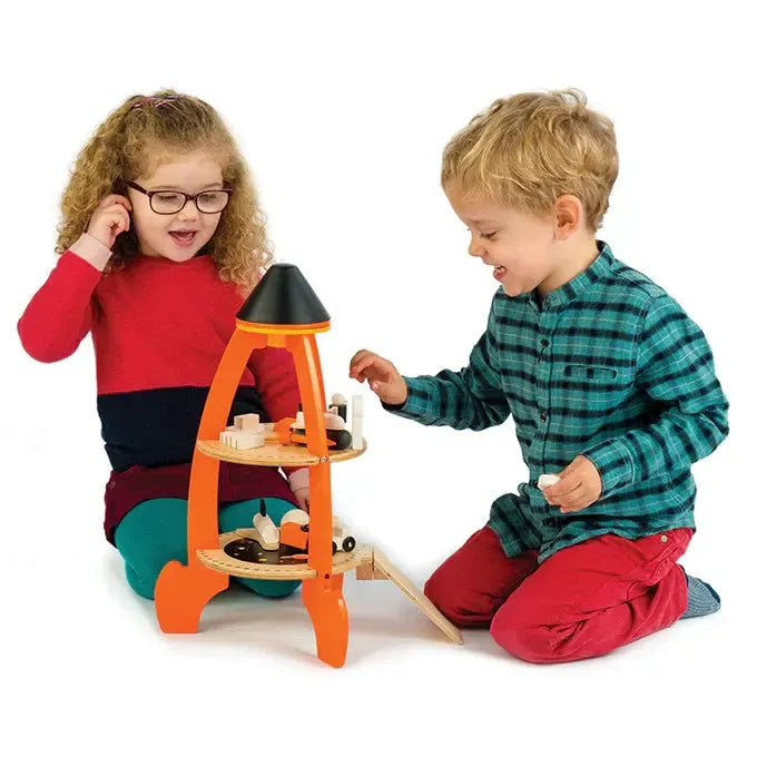 Tender Leaf Toys Wooden Cosmic Rocket-Tender Leaf Toys Wooden Cosmic Rocket