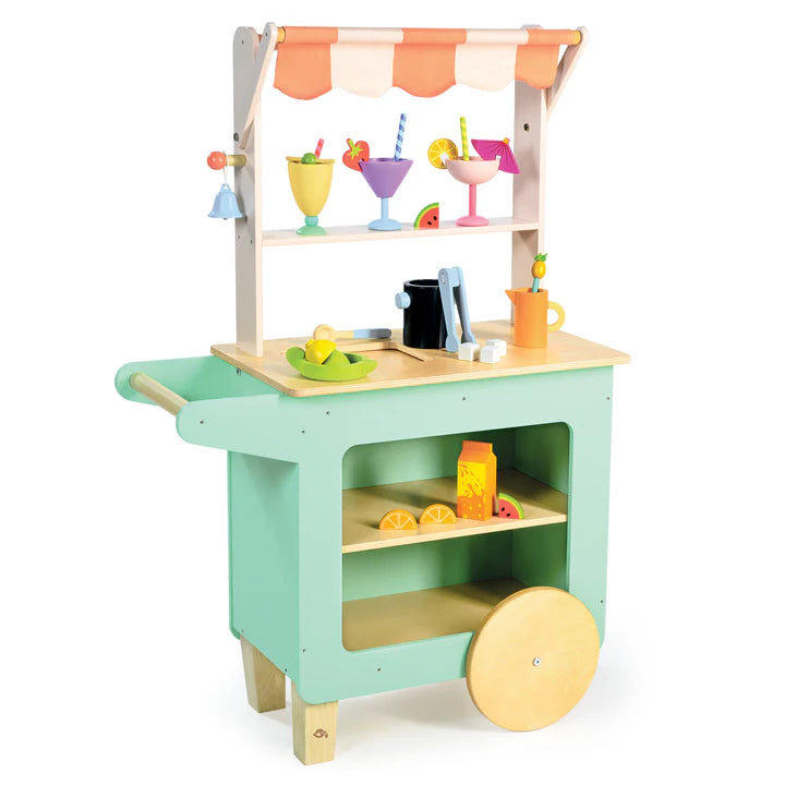 Tenderleaf Toys Drinks Trolley-Tenderleaf Toys Drinks Trolley