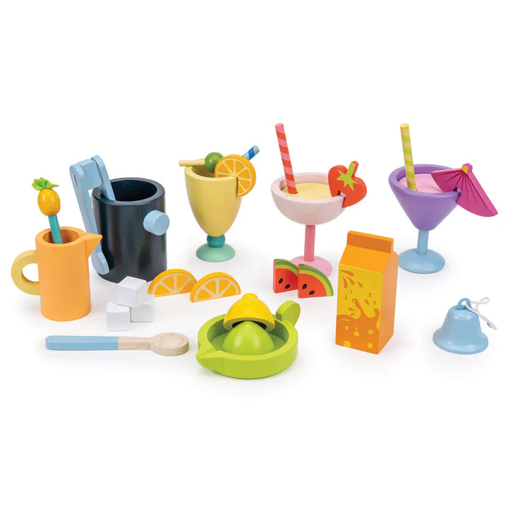 Tenderleaf Toys Drinks Trolley-Tenderleaf Toys Drinks Trolley