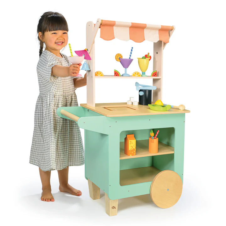 Tenderleaf Toys Drinks Trolley-Tenderleaf Toys Drinks Trolley