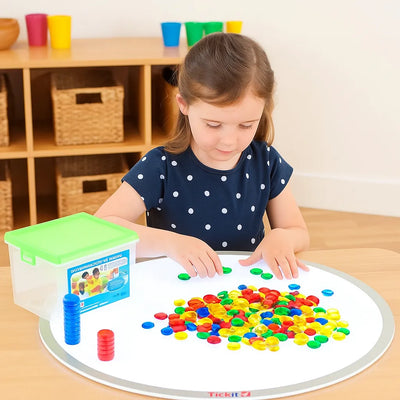 Translucent Stackable Counters 500 Piece