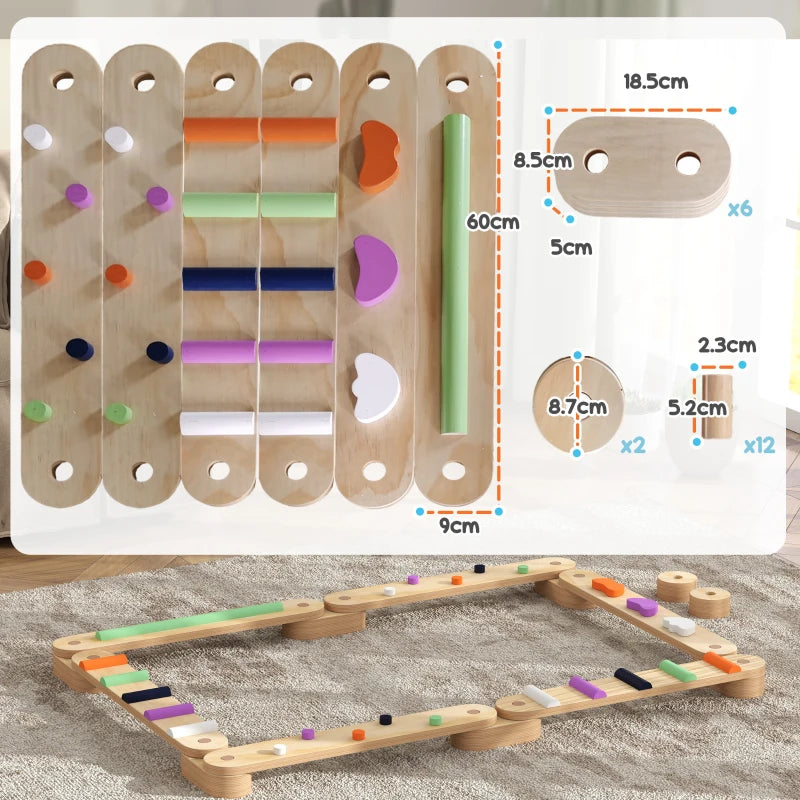 Wooden Balance Beam Set-Wooden Balance Beam Set