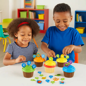 ABC Party Cupcake Toppers