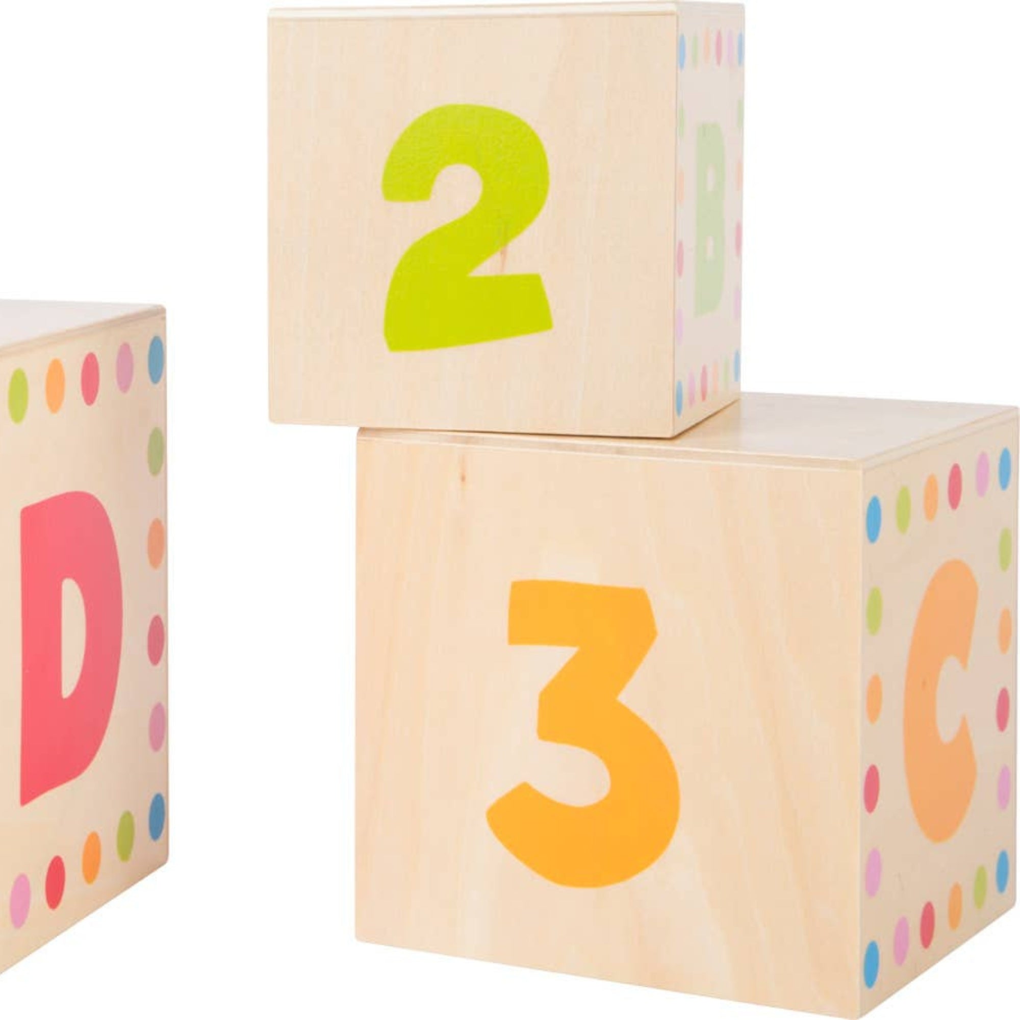 Abc Stacking Cubes, Graduating in size, these delightful Abc Stacking Cubes need to be stacked in the correct order, from largest to smallest, to create a tower. Each Abc Stacking Cubes features a detailed scene with numbers and animals. As little ones stack each Abc Stacking Cubes, they can discuss the pet on one side, developing their language skills and vocabulary. Perfect for early learning, these cubes are a versatile learning aid. Abc Stacking Cubes Once playtime is over, the stacking blocks nest toge