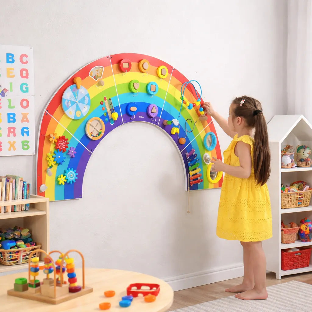 Activity Wall Panel Rainbow-Activity Wall Panel Rainbow