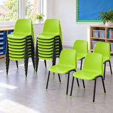 Affinity Stacking Chair Set of 20 in a bright UK classroom – lifestyle image 5