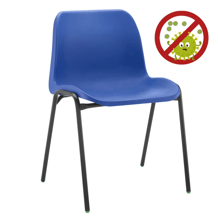 Affinity Antimicrobial Blue Stacking Chair Set of 20 supplier product image