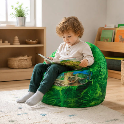 Albertosaurus Beany Chair in a naturally lit early-years nursery setting
