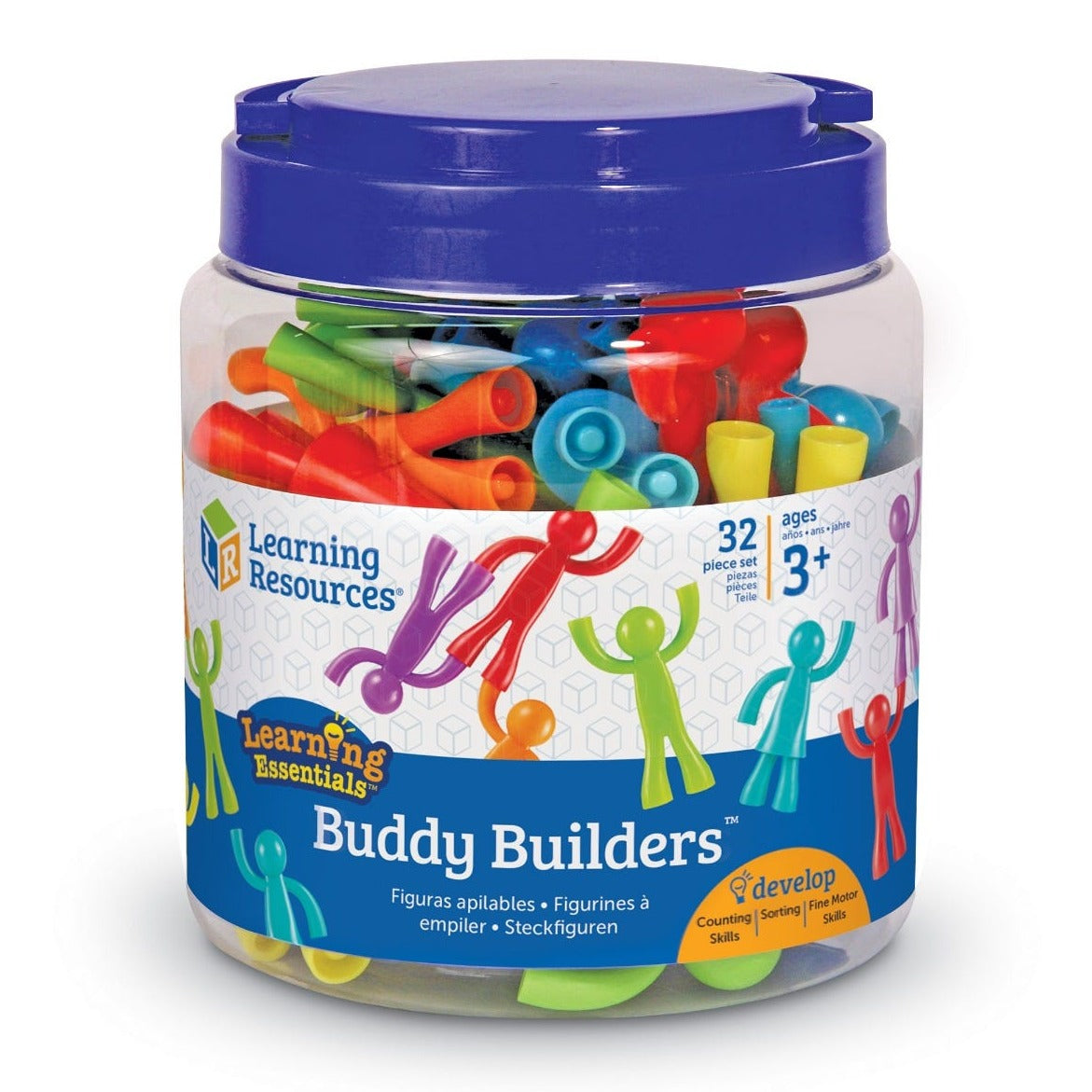 All About Me Buddy Builders, The All About Me Buddy Builders encourages kids to build their hand-eye coordination and strengthen motor skills while they have hours of fun with these engaging building figures. Arms connect to legs, so kids can construct for hours, all while learning about colours and developing fine motor skills. Young learners will enjoy stacking and building these colourful characters as they develop a variety of early learning skills. Activity set sparks imaginations as early learners bui