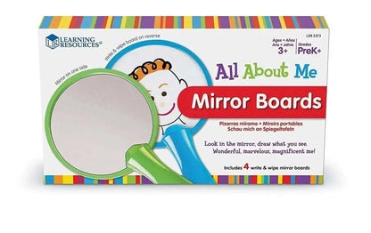 All About Me Mirror Boards Pack of 4-All About Me Mirror Boards Pack of 4