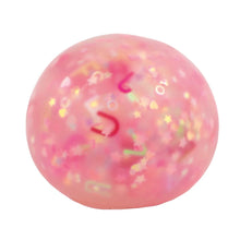 Alphabet Glitter Ball 60mm-Alphabet Glitter Ball 60mm