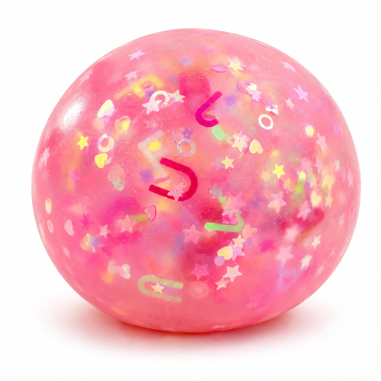 Alphabet Glitter Ball 60mm-Alphabet Glitter Ball 60mm