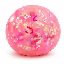 Alphabet Glitter Ball 60mm-Alphabet Glitter Ball 60mm
