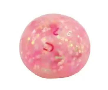 Alphabet Glitter Ball 60mm-Alphabet Glitter Ball 60mm