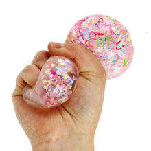 Alphabet Glitter Ball 60mm-Alphabet Glitter Ball 60mm