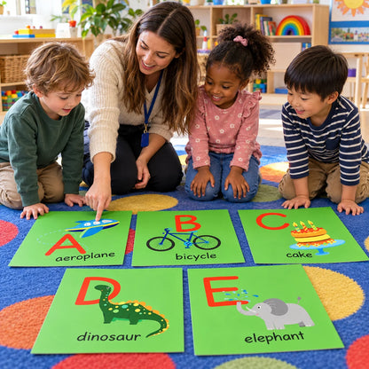 Alphabet Learning Cards-Alphabet Learning Cards
