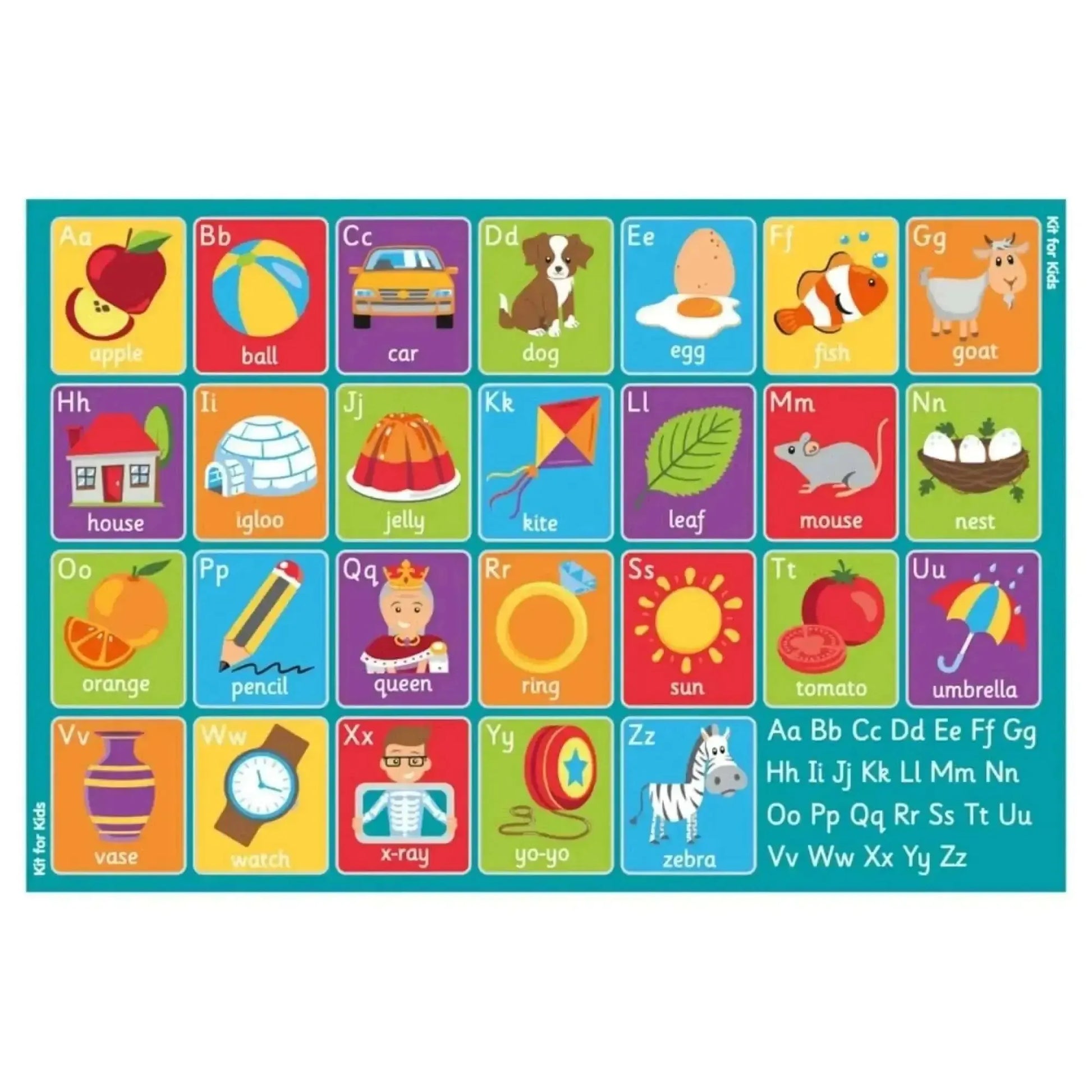 Alphabet Placement Carpet-Alphabet Placement Carpet