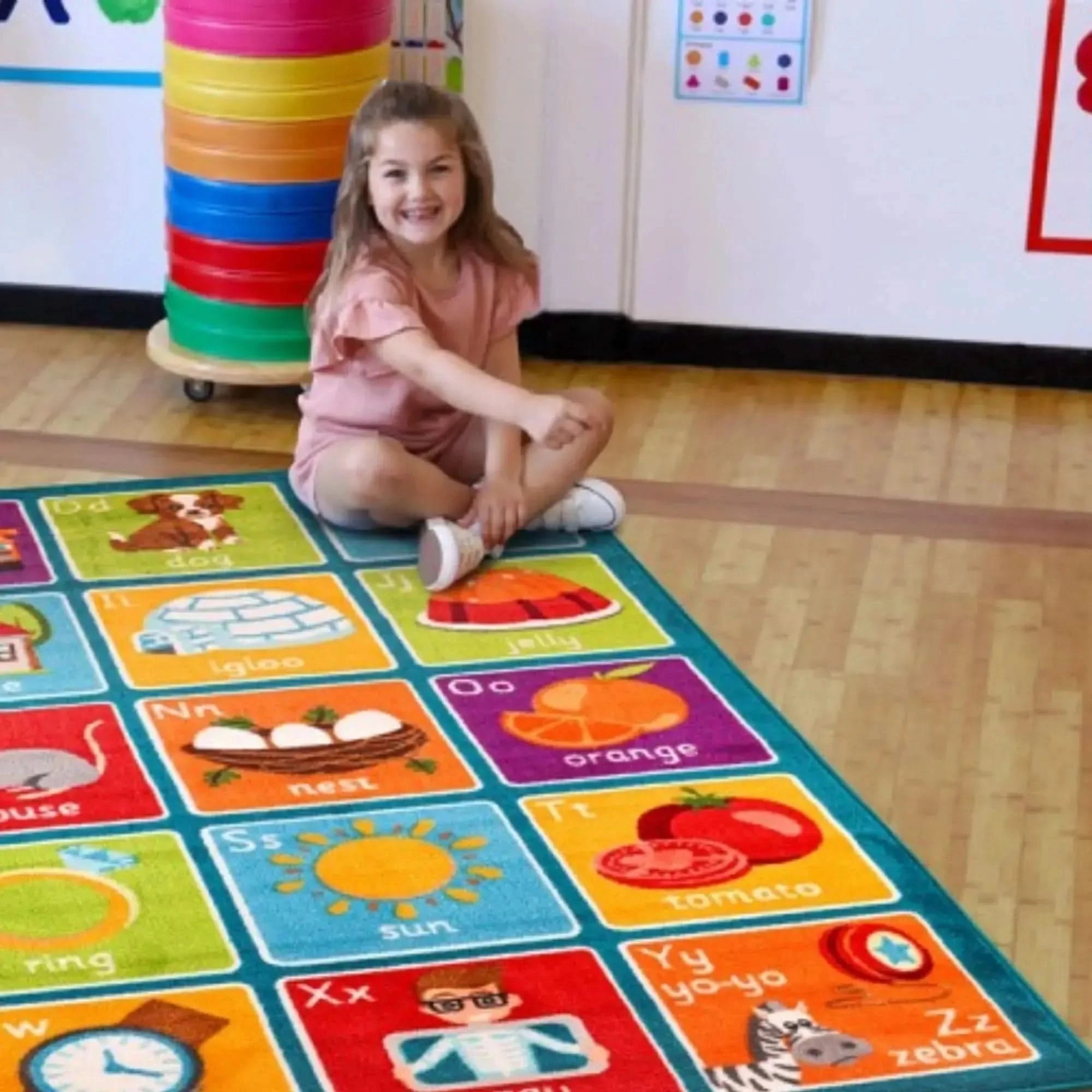 Alphabet Square Carpet-Alphabet Square Carpet