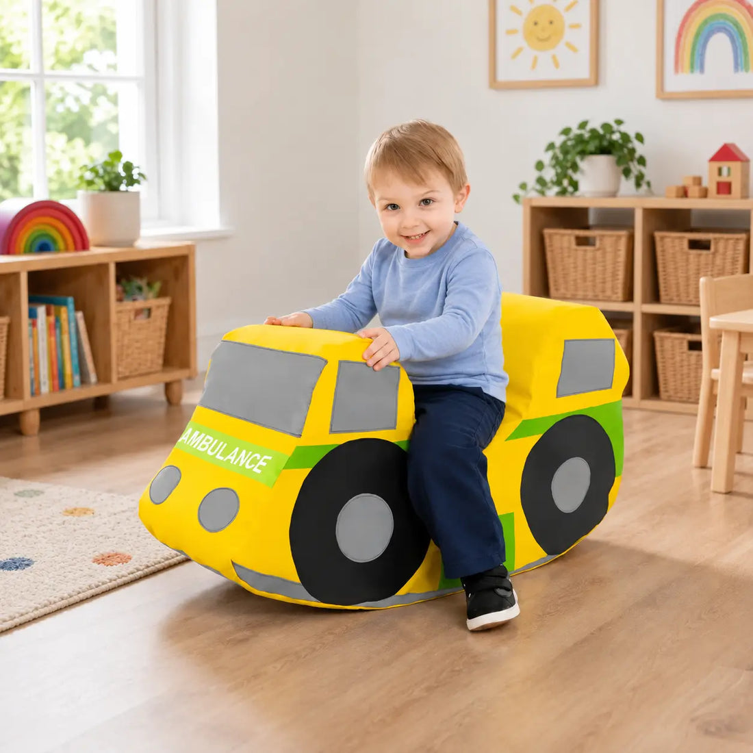 Ambulance Soft Play Rocker,EYFS Rocker. Toddler Rocker, Soft play ...