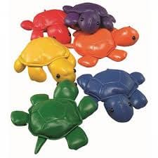 Animal Bean Bags Turtles, Our Animal Beanbag Turtle come as a set of 4 and designed to provide tactile stimulation, sensory integration activity and upper extremity strengthening for individuals with physical or neurological disabilities. These Vinyl Turtle bean bags come as a pack of 4 and are a fantastic sensory and gross motor skill tool. The Bean Bags Turtles are are a great choice in place of balls or beanbags when developing gross motor skills. Toss at targets, use for balance when placed on heads, or