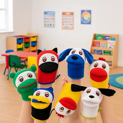 Animal Puppets Set of 6-Animal Puppets Set of 6