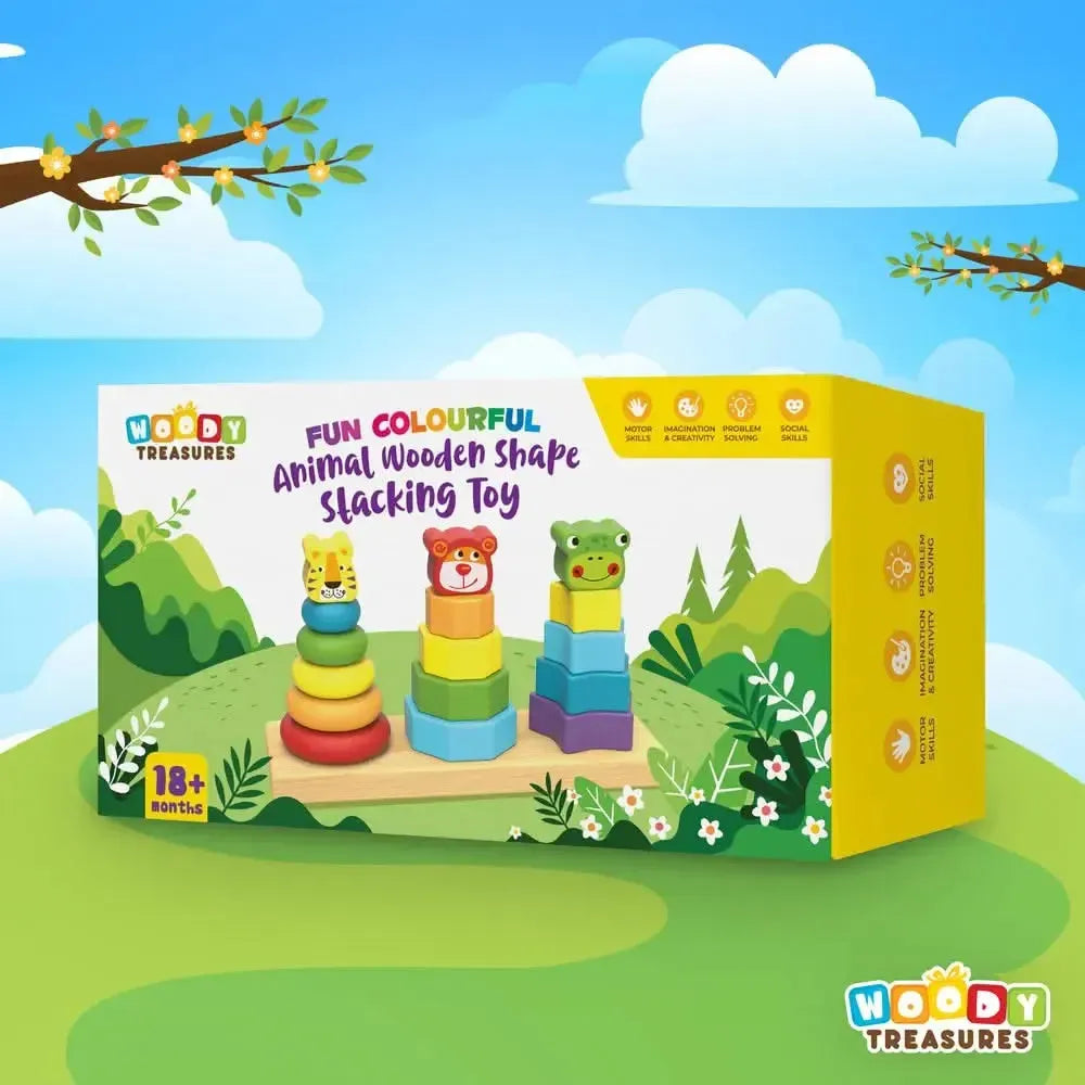 Animal Wooden Stacker-Animal Wooden Stacker