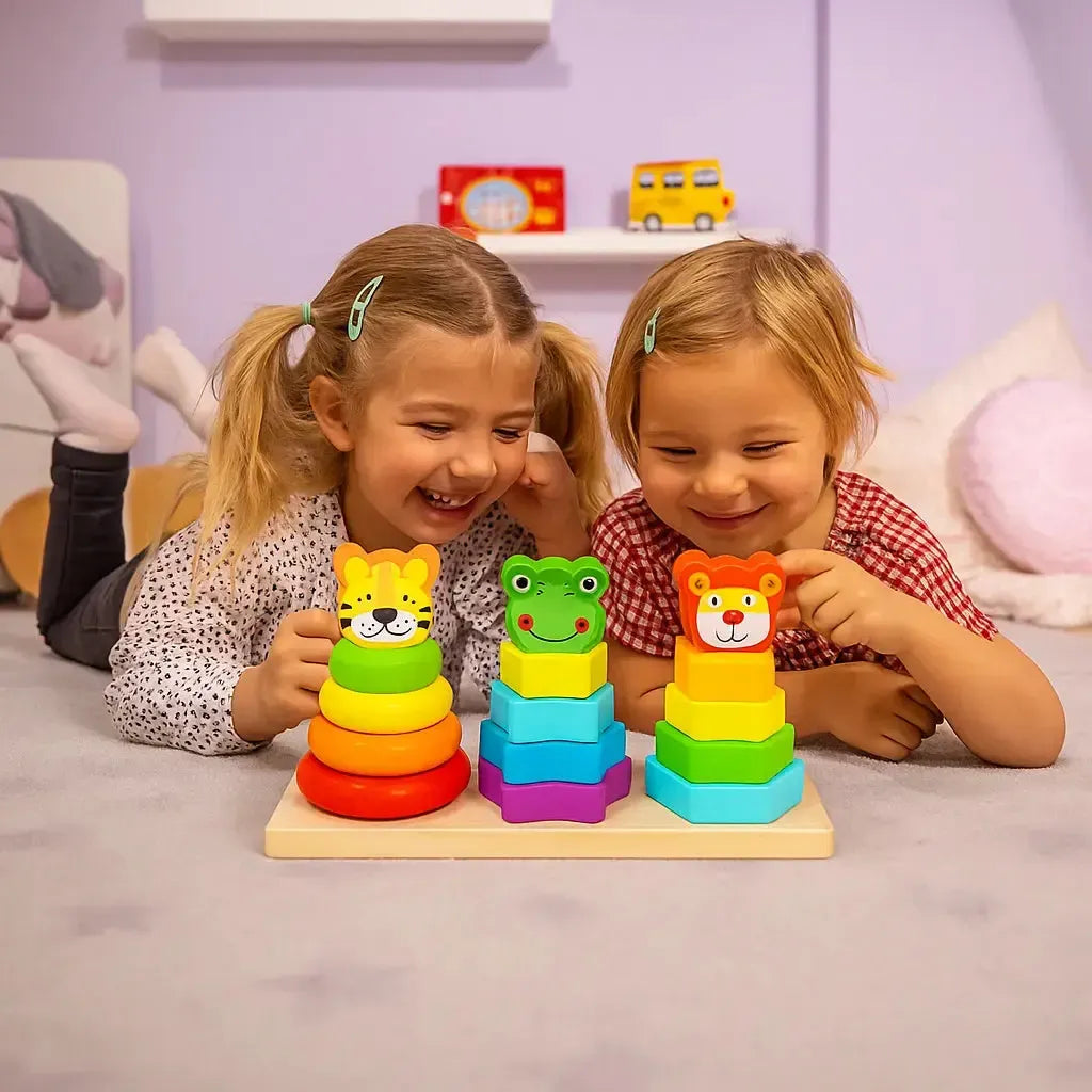 Animal Wooden Stacker,Wooden Stacking Toys,Wooden Stackers,Wooden ...