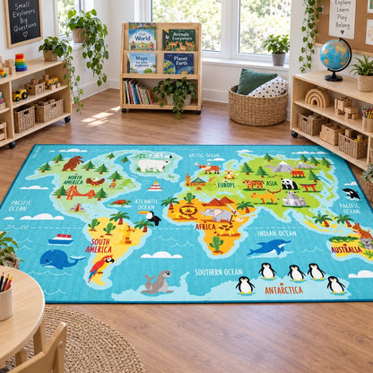 Animals and Places of the World Carpet lifestyle image 1 of 8