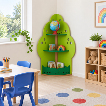 Apple Tree Book Display Unit in a bright early years classroom – view 2