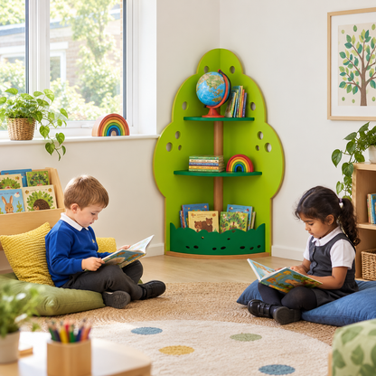 Apple Tree Book Display Unit in a bright early years classroom – view 3