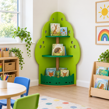 Apple Tree Book Display Unit in a bright early years classroom – view 4