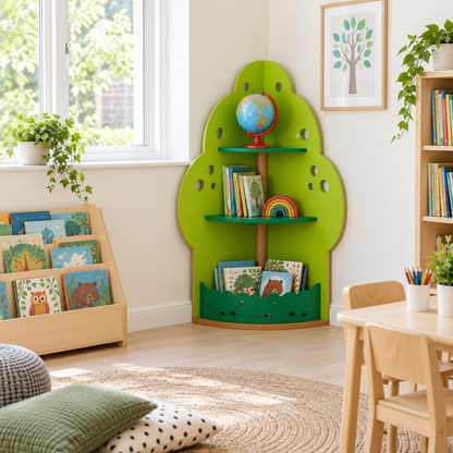 Apple Tree Book Display Unit in a bright early years classroom – view 5