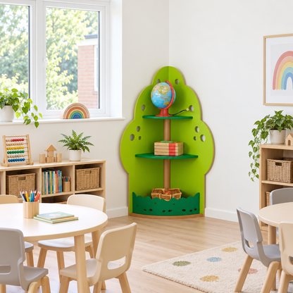 Apple Tree Book Display Unit in a bright early years classroom – view 6