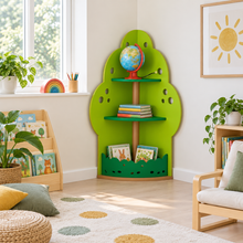 Apple Tree Book Display Unit in a bright early years classroom – view 1