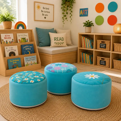 Aqua Beany Buffet Set of 3-Aqua Beany Buffet Set of 3