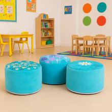 Aqua Beany Buffet Set of 3-Aqua Beany Buffet Set of 3