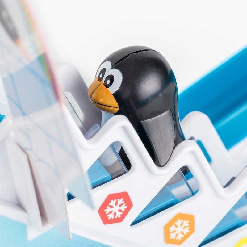 Arctic Penguin Race, Parents will remember enjoying this engaging Arctic Penguin Race over 20 years ago and it is still as much fun for youngsters today. Three playful penguins are magically hoisted up the moving 'ski lift' and then slide quickly down the winding slope. The Arctic Penguin Race is easy and quick to assemble, creating an amusing, moving fun experience. Watch the little penguins chase each other around the track. Kids love it. The Arctic Penguin Race is a great cause-and-effect tool with visua