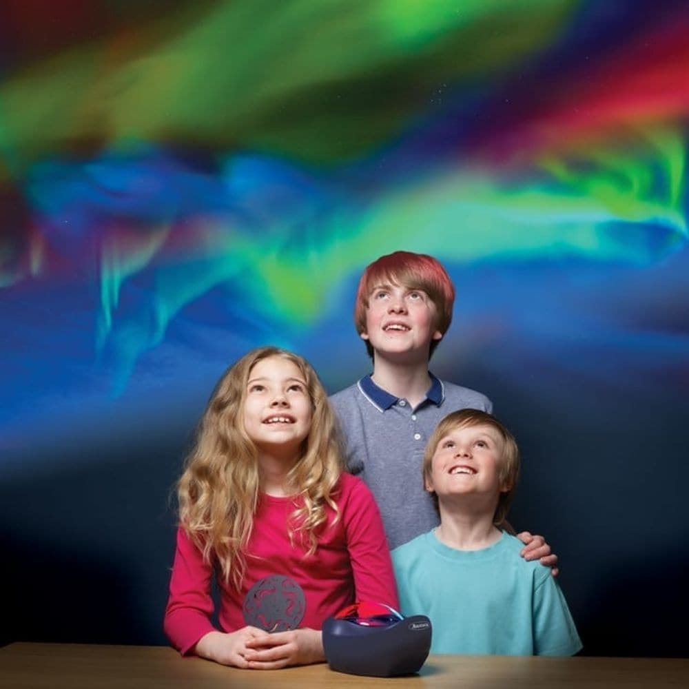 Aurora Northern Lights Projector, Witness the swirling colour formations on the walls and ceilings of a darkened room with the amazing Aurora Northern Lights Projector. The Aurora Northern Lights Projector is one of our most popular light projectors as it has a stunning light effect which is perfect for children's bedrooms, and home sensory rooms. The Aurora Northern Lights Projector uses multi-colour LEDs in seven different light modes to display stunning Aurora lights onto the walls and ceiling of a darke