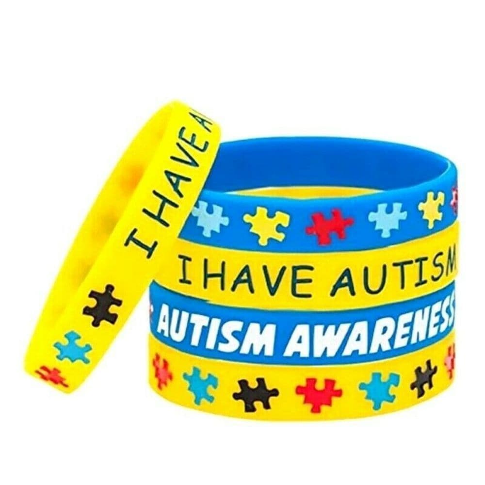 Autism Bracelet I have Autism, The Autism Bracelet I have Autism, says “I have Autism”and is perfect for those who may struggle to communicate their diagnosis and children can point towards their bracelet. The Autism Bracelet- I have Autism stretches very well and fits comfortably. Spread the message of love and hope around Autism with this stylish wrist band which is both fashionable and practical. Will fit those aged 5 upwards., Autism Bracelet I have Autism,autism bracelet,autism awareness bracelet, 