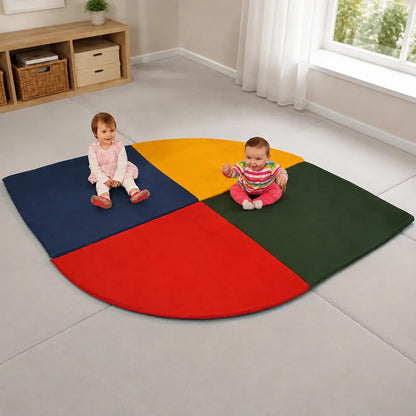 Baby Care Corner Mat in a naturally lit supervised early-years baby setting