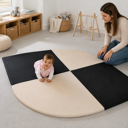 Baby Care Corner Mat in a naturally lit supervised early-years baby setting