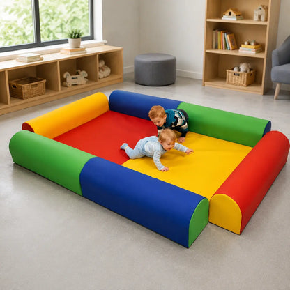 Baby Care Double Enclosure in a naturally lit supervised early-years baby setting