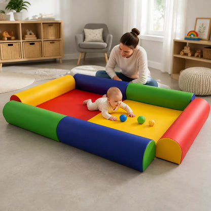 Baby Care Double Enclosure in a naturally lit supervised early-years baby setting