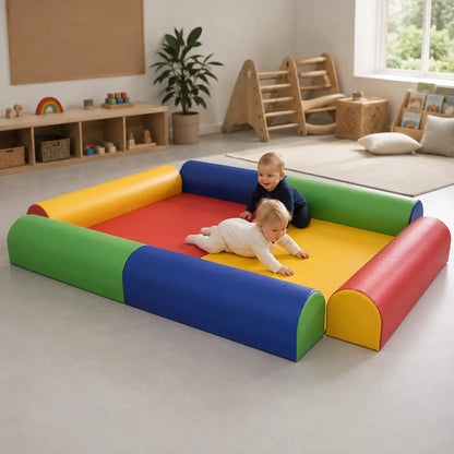 Baby Care Double Enclosure in a naturally lit supervised early-years baby setting