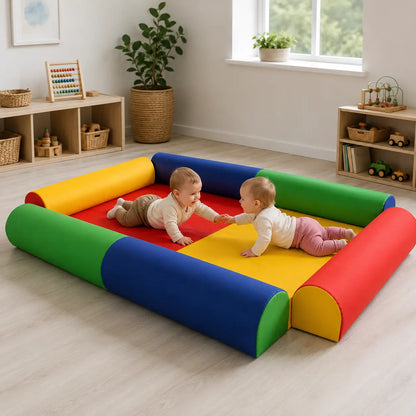 Baby Care Double Enclosure in a naturally lit supervised early-years baby setting