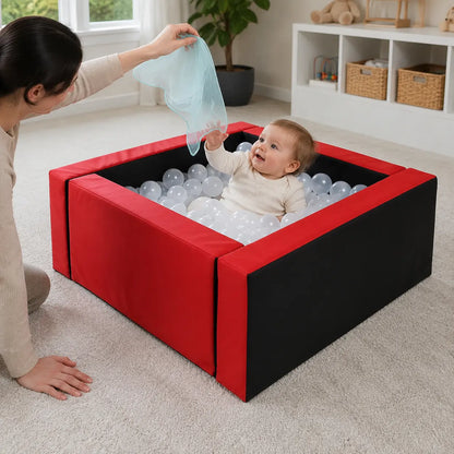 Baby Moves Neuro Ball Pool in a naturally lit supervised early-years sensory play setting