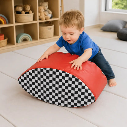 Baby Moves Rocky Road Balancer in naturally lit supervised early-years play
