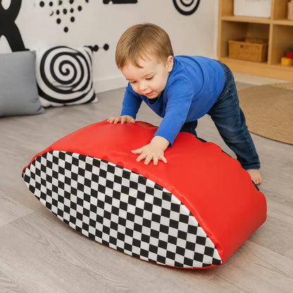 Baby Moves Rocky Road Balancer in naturally lit supervised early-years play