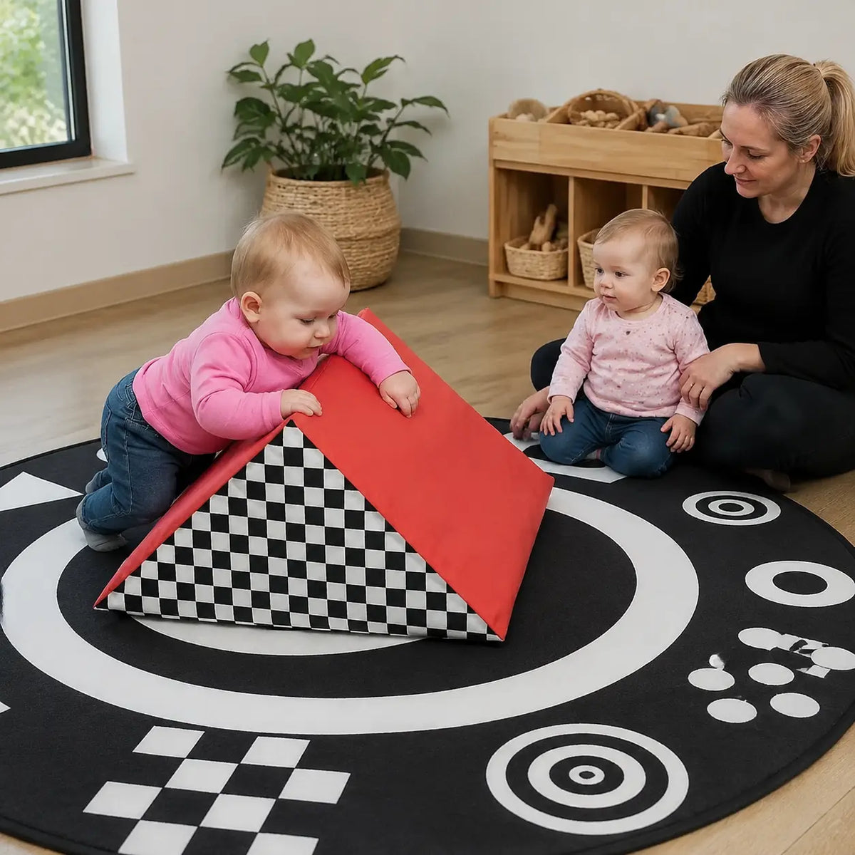 Baby Moves Toddler Tumbler in naturally lit supervised early-years play